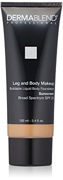 Dermablend Leg and Body Makeup Liquid Foundation  40N Medium Natural, 3.4 fl. oz.