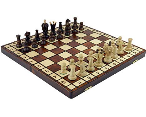 Royal 36 European Wood International Chess Set Board 36 x 36 cm