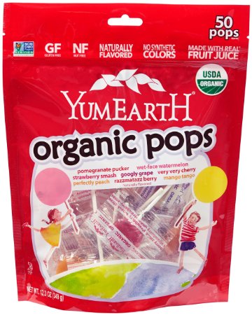 YumEarth Organic Lollipops, 12.3 Ounce Bag