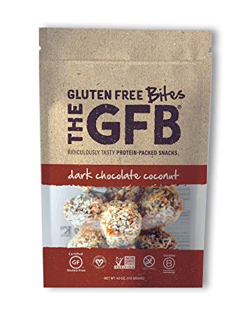 The GFB Gluten Free, Non-GMO High Protein Bites, Dark Chocolate Coconut, 4 Ounce (6 Count)