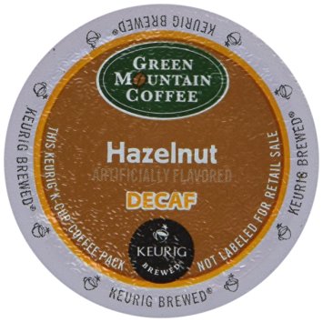 Green Mountain Coffee Hazelnut Decaf K-Cups for Keurig Brewers - 18 K-Cups