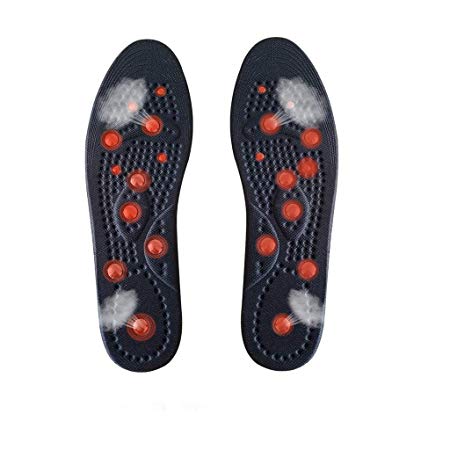 Magnetic Massage Insoles, Effect On Promote Circulatory Fatigue Relieve Health Therapy Massage Insoles Shoe Insoles Pads For Men Women (L(40~45))