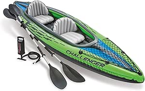 Intex Challenger K2 Schlauchboot - Aufblasbares Kajak - 351 X 76 X 38 cm - 3-teilig