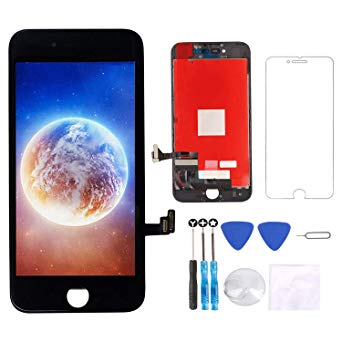 Screen Replacement for iPhone 8 Screen Black 4.7" LCD 3D Touch Screen Digitizer Replacement Frame Display Assembly Set with Screen Protector and Repair Tools for iPhone 8 Screen Replacement Black