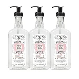 J.R. Watkins Liquid Hand Soap, Grapefruit, 11 Fl Oz (Pack of 3)