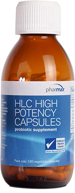 Pharmax - HLC High Potency Capsules - Probiotics to Promote Gastrointestinal Health in Adults and Children* - 120 Capsules