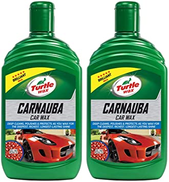 Turtle Wax 51780 Carnuaba Car Wax Liquid Lasting Protection & Brilliant Shine (2 x 500ml)