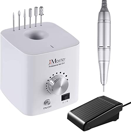 JCMaster Professional Nail Drill 30,000 RPM Upgraded Electric Nail File Drill for Nail Care, Powerful Manicure Pedicure Machine for Removing Polish/Gel/Cuticles on Nails, Trimming and Thinning Nails