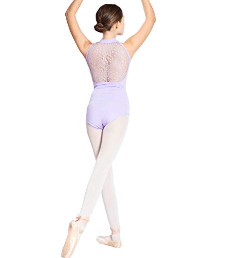 ModLatBal Women's Halter Neck Spandex Cotton Ballet Dance Gymnastics Leotard
