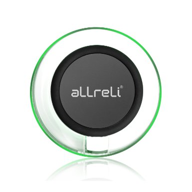 Fast Wireless Charger, aLLreLi Quick Charge 3.0 Qi Wireless Charging Pad for Galaxy S7, Galaxy S7 edge, Note 5, S6 Edge  and All Qi-Enabled Devices [Adaptive Fast Charger NOT Included]