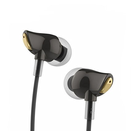 iwish Rock earphone Nano Zircon Stereo Earphone Headset 3.5mm In Ear Headset Earbuds For IPhone Samsung With Mic&Remote Black