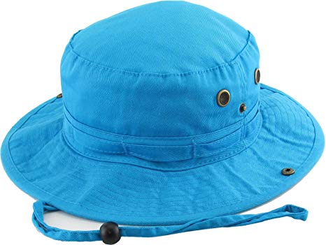 KBETHOS Summer Outdoor Boonie Bucket Hat Hunting Fishing Sun Hat Adjustable Strap