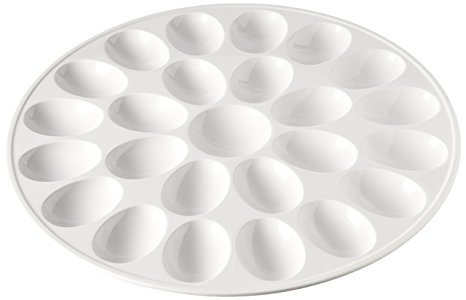 Zak Designs 12-inch White Melamine Egg Tray