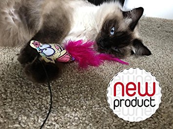 7ProductGroup Cat Dancer-Cat Charmer Wand,Teaser, 100% Organic Catnip Mice Mouse-Cat & Kitten Toy.