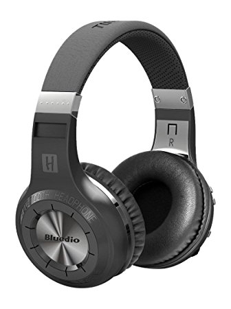 Bluedio H (Turbine) Wireless Bluetooth Stereo Headphones Micro-SD Music String/FM Radio BT4.1 On-ear Headphones(Black)