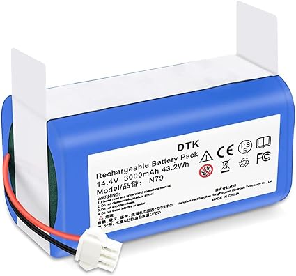 DTK Replacement Battery for Eufy RoboVac 11 11C 11S MAX RoboVac 30 30C 35C 12 15T 15C 15C MAX Compatible with Ecovacs Deebot N79 N79S DN622 14.4V 3000mAh