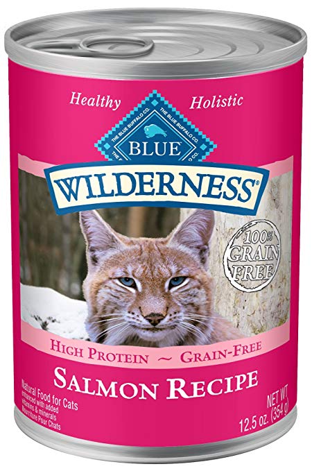 Blue Buffalo Wilderness High Protein Grain Free, Natural Adult Pate Wet Cat Food Variety Pack