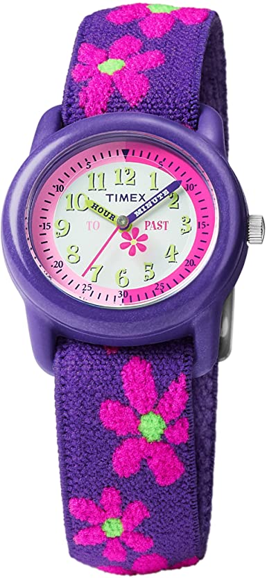 Timex Girls Time Machines Analog Elastic Fabric Strap Watch