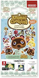 Nintendo Paquet de 3 Cartes Animal Crossing Série 5 - Carte Spéciale  2 Standard pour Nintendo Switch