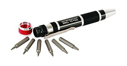 Wiha 75985 Torx Pen Handle Storage MicroBit Set, 7 Piece