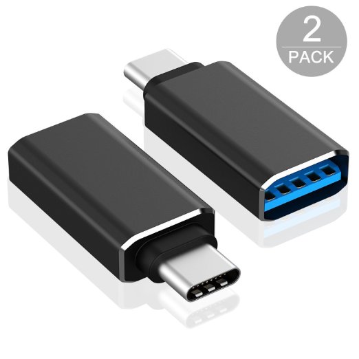 USB C Adapter, Rankie 2-Pack Hi-speed USB-C 3.1 to USB-A 3.0 Adapter for USB Type-C Devices Including MacBook, ChromeBook Pixel, Nexus 5X, Nexus 6P, Nokia N1 Tablet and More
