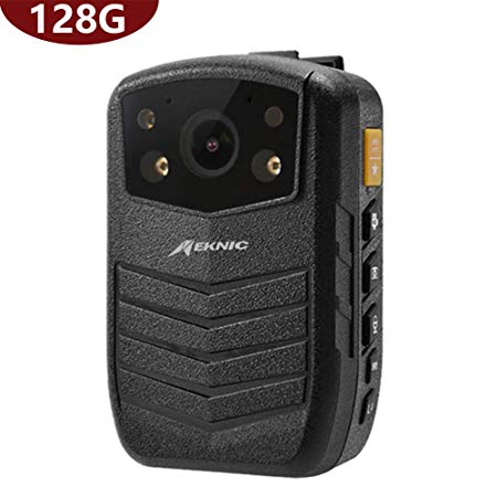Meknic Q3 2K High Definition Portable Security Guards 128G Body Camera, Police Body Mounted Worn Camera Good Night Vision with Fast Charge for Law Enforcement,Police Officers,Security Companies (128G)