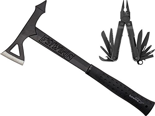 Estwing Tomahawk Axe & Leatherman REBAR Multi-Tool - 2pc Kit with EBTA & REBAR Multi-Tool - EB-REBARC