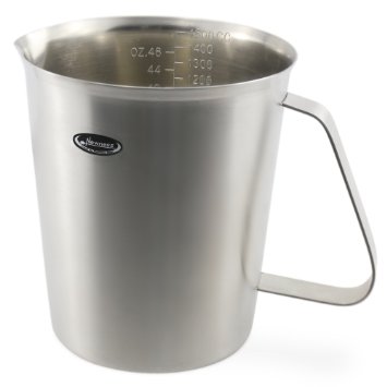 Measuring Cup, Newness Good Grips Stainless Steel Measuring Cup with Marking with Handle, 48 Ounces (1.5 Liter, 6 Cup)