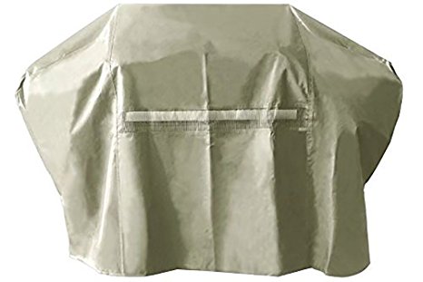 iCOVER 65 Inch 600D Heavy-Duty water proof patio outdoor khaki Canvas BBQ Barbecue Smoker/Grill Cover G22705 for weber char-broil Brinkmann Holland and JennAir