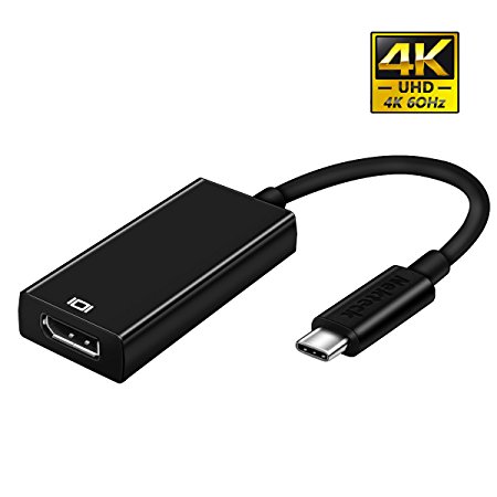 Nekteck USB Type-C to DP/ DisplayPort Adapter for Macbook Pro, Google Chromebook, Samsung Galaxy S8, Support up to 4K 60Hz Resolution Video Output [Thunderbolt 3 Compatible]