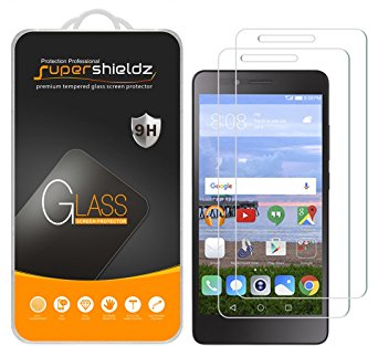 [2-Pack] Supershieldz for Huawei Sensa 4G LTE Tempered Glass Screen Protector, Anti-Scratch, Anti-Fingerprint, Bubble Free, Lifetime Replacement Warranty