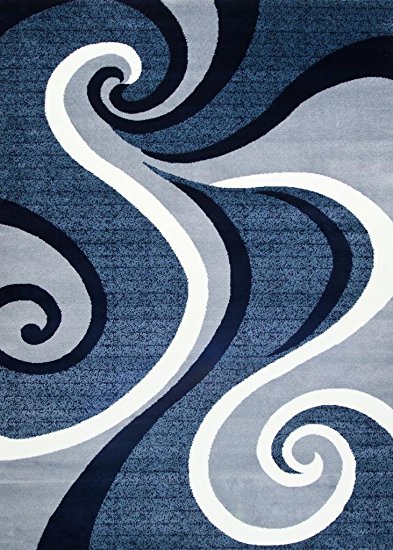 0327 Blue 2'0x3'4 Area Rug Carpet Large New