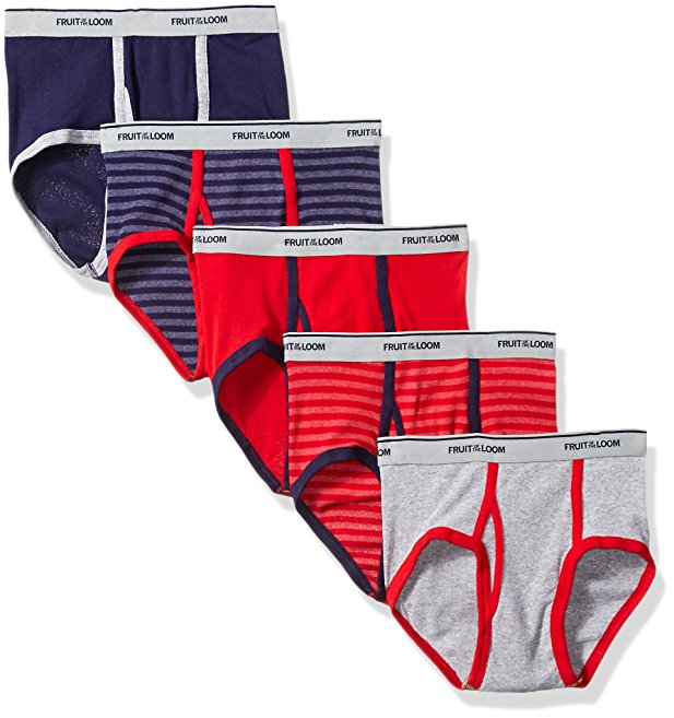 Fruit of the Loom Boys' Fashion Brief (Pack of 5)