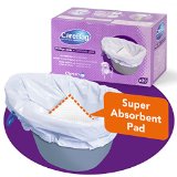 Carebag Commode Liners with Super Absorbent Pad 20 bags