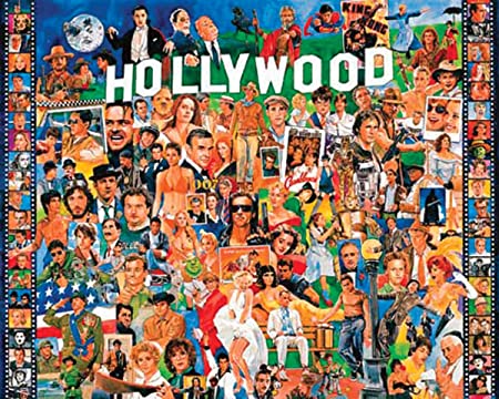 White Mountain Puzzles Hollywood - 1000 Piece Jigsaw Puzzle