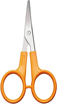 Fiskars Curved Manicure Scissors, Scissors Length: 10 cm, Steel/Synthetic Material, Classic, 1000813