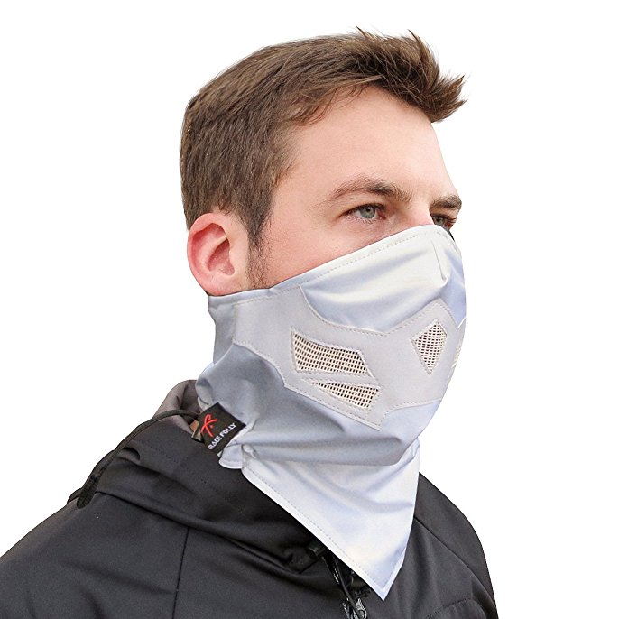 Half Face Mask for Cold Winter Weather. Use this Half Balaclava for Snowboarding, Ski, Motorcycle. (Many Colors) (White)