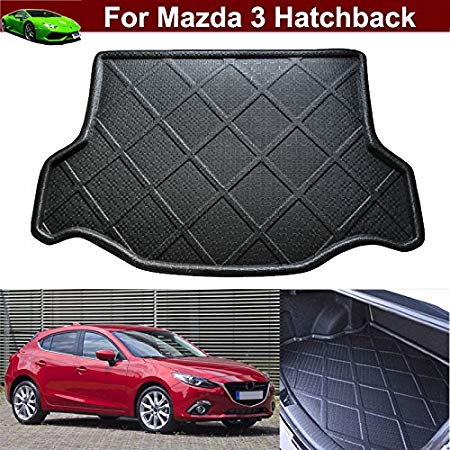 Car Boot Pad Cargo Mat Cargo Liner Cargo Cover Trunk Pretect Liner Tray Mat Floor Mat Custom Fit For Mazda 3 Hatchback 2014 2015 2016 2017 2018