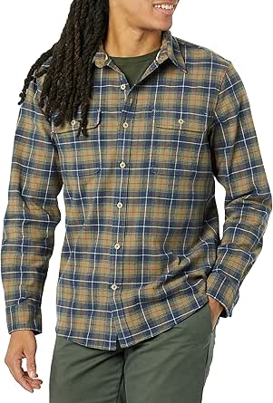 Goodthreads Men's Standard-Fit Long-Sleeve Stretch Flannel Shirt