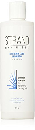 Hair Loss Shampoo - Add Volume to Thinning Hair with Organic Argan Oil, Caffeine, Organic Green Tea, Saw Palmetto, Organic Aloe, Nettle Extract and Other Natural DHT Blockers (16 fl oz.)