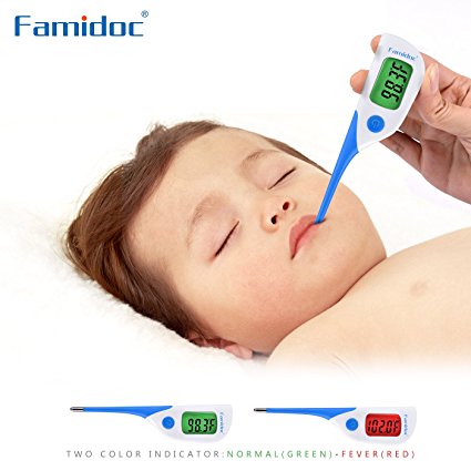 Digital Medical Thermometer Best & Fast 8 Sec Reading Digital Medical for Oral,Rectal,Axillary armpit Body Baby Child Adult Thermometer/Temperature Flexible Probe Tip