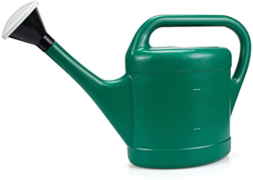 Fasmov Plastic Watering Can, 0.8-Gallon, Green