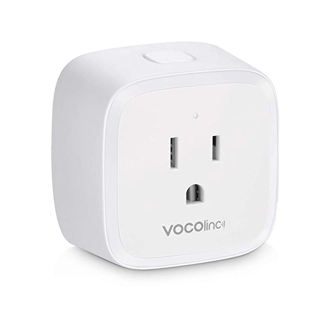 VOCOlinc Smart Wi-Fi Plug Outlet Socket [Upgraded] Works with Apple HomeKit Alexa and Google Assistant Compatible Energy Monitoring Adjustable Night Light No Hub Required 2.4GHz PM1 (1 Pack)