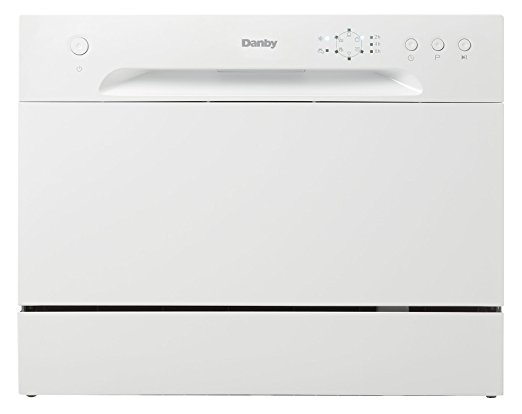 Danby DDW621WDB Energy Star Countertop Dishwasher with Silverware Basket, White