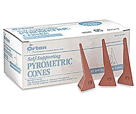 Self-Supporting Pyrometric Cones For Monitoring Ceramic Kiln Firings-Cone 04 (1 Pkg/25)