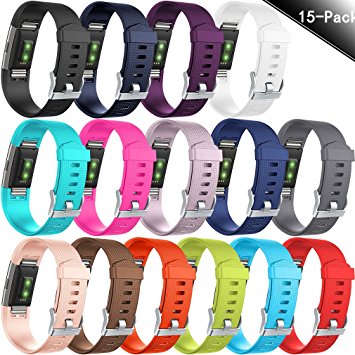 For Fitbit Charge 2 Bands, Hamile Wristbands Strap for Fitbit Charge2, Large Small