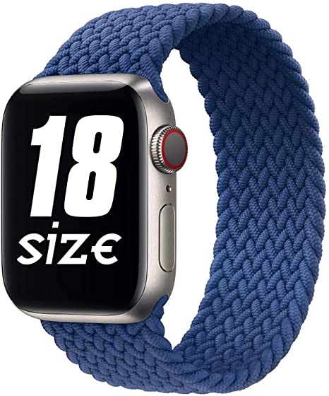 GBPOOT Sport Watch Bands Compatible with Braided Solo Loop Apple Watch Band 38mm 40mm 42mm 44mm,Soft Elastic Braided Wristband for Iwatch Series 1/2/3/4/5/6/SE