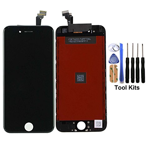 CELLPHONEAGE® For iPhone 6 4.7 Inch New LCD Touch Screen Replacement Digitizer Assembly Repair Replacement Black with Free Repair Tool Kits
