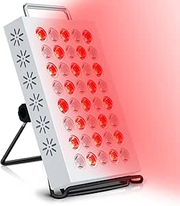 Red Light for Body, 40Pcs Dual Chips Near Infrared Light Lamp Panel, 660nm and 850nm Timer Function Red LED Light for Face, Knee, Back