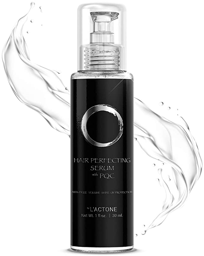 HAIR PERFECTING SERUM with PQC Anti-Frizz, Volume, Shine, Sun UV Protection (3.4 fl oz/100 ml)